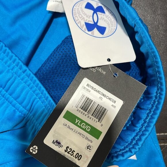 Under Armour Big Boys Stunt 3.0 Printed Shorts - Picture 6 of 7